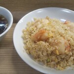 萬来園 - エビチャーハン (中華スープ付き)