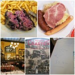 Bouillon CHARTIER - ハンバーグはレア/alsatinan sauer kuraut €10.80