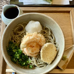 手打ち蕎麦 こはし - 小えびの冷やし天ぷらそば