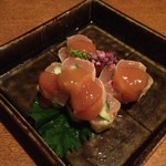 宵の口 - ★9　ささみの昆布〆　湯葉巻き