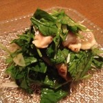 宵の口 - ★8.5鳥の生ハムとほうれん草のサラダ