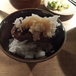 Hikiniku To Kome - 鬼おろし&ポン酢。この食べ方が一番好き。