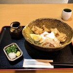 長栄寺ゆたか - とり天温玉ぶっかけ 850円