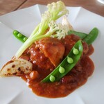 ジリーノ - 本日のお料理「鶏肉のチリビーンズ」