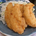 まんぷく食堂 - トリカツ（5枚）のアップ。