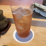 にい留 - 紅芋酢のソーダ割
      →ドリンクは奥様からノンアルコールビールの次にご案内のあったこちらにしてみる事に(^^)爽やかな酸味♪