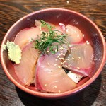 蕎麦 蘇枋 - カンパチの漬け丼　¥495