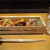 Maguro Sushi Umemoto - ランチすしコース（前菜盛り合わせ） ＆ 冷酒（紀土 大吟醸）