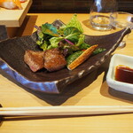 Maguro Sushi Umemoto - ランチすしコース（黒毛和牛ミニステーキと焼き野菜）
