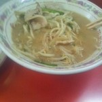 東輝 - 味噌ラーメンの麺を平らげたあと