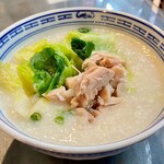 생채 雞粥 Steamed Chicken Congee