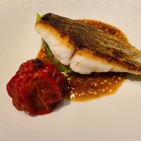 オーグードゥジュール メルヴェイユ 博多 - 長崎産イサキのポワレ　チョリソーのソース