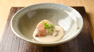 Naru kami - 煮はまぐりの白ごまソース