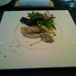 無彩庵　池田 - あわびときのこ