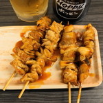 Yakitori Hidaka - 2012.10 シロ（2串200円）、ねぎま（2串240円）