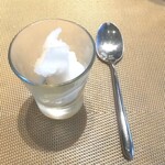 La Brianza - セージとレモンのグラニテ。おいしいお口直し