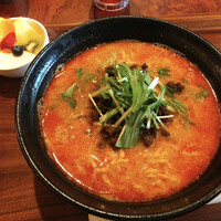 杏梨　チャイニーズキッチン 品川インターシティ店 - 杏梨特製担々麺 ¥1050 、杏仁豆腐  ¥100