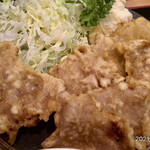 天磯 - 豚肉天ぷら定食メイン