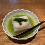 Muku An - 昼の蕎麦膳 そば豆腐　アスパラソース