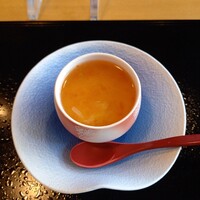 割烹 たま笹 - トマトとチーズの茶碗蒸し
