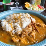 珈琲ポプリ - 本格派スリランカカレー＆コーヒーフロート﻿
            セットで1080円（税込）﻿