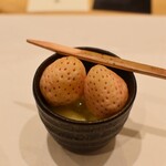 心伯 - 淡雪、甘夏と甘酒のシャーベット