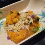 日本料理 晴山 - 蟹の雲丹和え