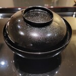 日本料理 晴山 - フカヒレと鼈のお椀