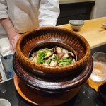 日本料理 晴山 - 蛸の炊き込みご飯