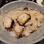 日本料理 晴山 - 蛸の炊き込みご飯