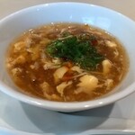 翠林 - 干しエノキのサンラースープ