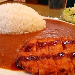 ナイアガラ - カツカレー 990円 、大森券(ライス＆ルウ大盛) 200円、コールスロー 180円