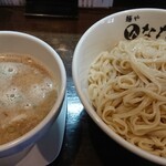 自家製麺 麺や ひなた - 天草大王鶏白湯つけ麺大盛