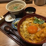 鴨と醸し 鼓道 - 極特上親子丼＆かけ蕎麦