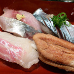 古長 - 寿司御膳のお寿司