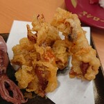 スシロー - 富山湾ほたるいか食べ比べ〜の、天ぷらw