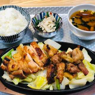 昼の部始めました！「もも焼き鉄板定食」