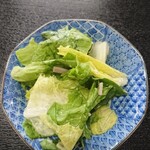 あおき屋食堂 - サービスで頂いたサラダ