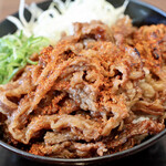 カルビ丼とスン豆腐専門店 韓丼 - 一味をかけて♪