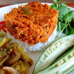 山ねこ料理店 - グリーンミートヴィーガンキーマカレープレート