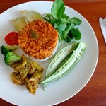 山ねこ料理店 - グリーンミートヴィーガンキーマカレープレート