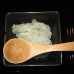 鮨 福原 - 青海苔のソルベ