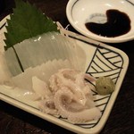 金町製麺 - '12/10/05 三重県産 ヤリイカの刺身（380円）