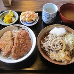 Sobadokoro Yamanami - おろしそば・ソースカツ丼（セット）