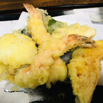 ひろ - ６種７点盛りの天ぷら