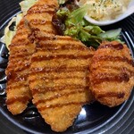 ★Yokubari three kinds of fried set meal