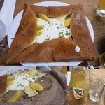 La Sirène - 友人が注文したNormande€8.60/リンゴジュース€3.50