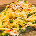 ロトブル イタリアン トーキョー - しらすと桜海老のフェットチーネ