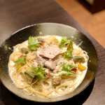 Restaurant Cafe CARO - 赤城鶏の鶏ハムとほんのりワサビのクリームソース