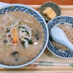 万福食堂 - 味噌ラーメン＋ミニチャーハン